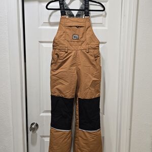 Deux par Deux Tan and Black Kids Overalls